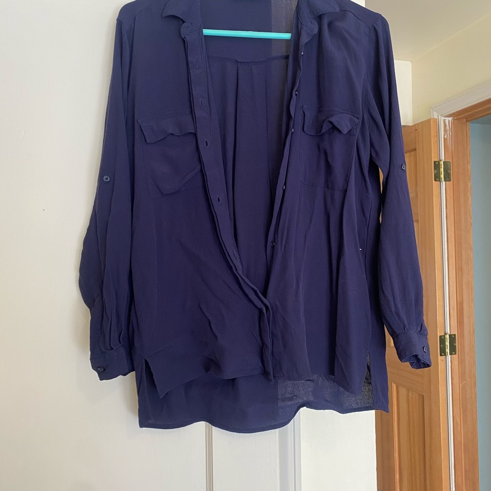 Zara button up blouse